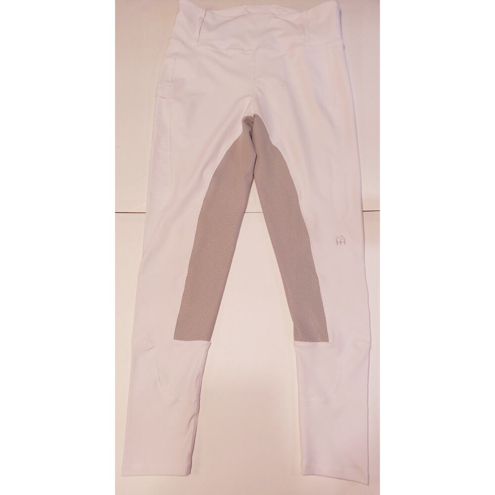 Horzehoods HH Unique White/Gret Silicone Seat Leggings Breeches XXL